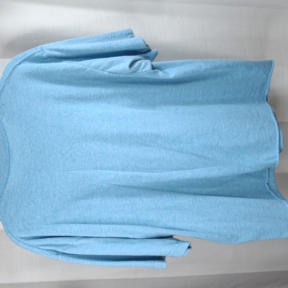 Peanuts Snoopy T Shirt Short Sleeve Size Large 50/50 cotton poly Blue Cut Hem - Picture 5 of 7